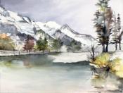 Lac des Gaillands et Chaine du Mont-Blanc 2017